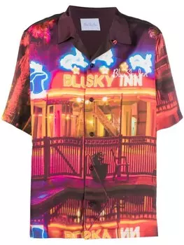 BLUE SKY INN рубашка с графичным принтом, фиолетовый