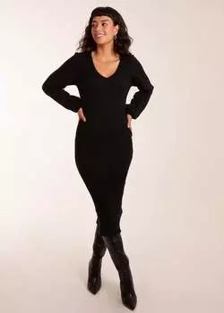 Blue Vanilla Облегающее платье с V-образным вырезом