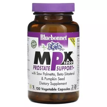 Bluebonnet Nutrition MPX 1000 поддержка предстательной железы 120 вегетарианских капсул