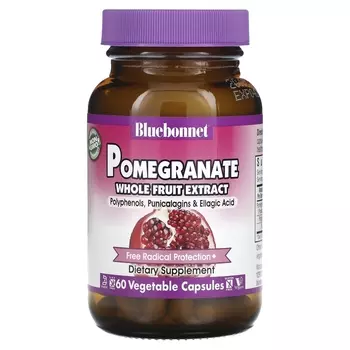 Bluebonnet Nutrition Super Fruit экстракт плодов граната, 60 растительных капсул