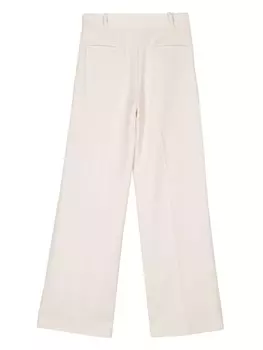 Blugirl брюки с пряжкой-логотипом, нейтральный цвет