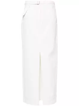 Blugirl джинсовая юбка макси, белый