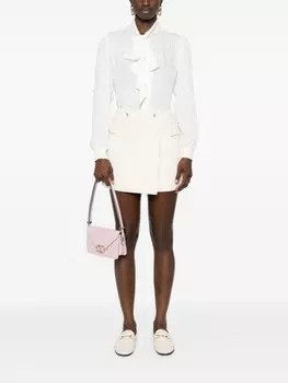 Blugirl мини-юбка с логотипом, нейтральный цвет