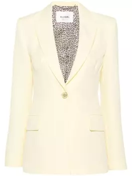 Blugirl однобортный блейзер, желтый