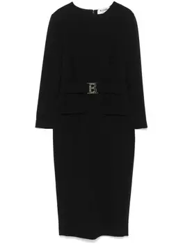 Blugirl платье с логотипом, черный