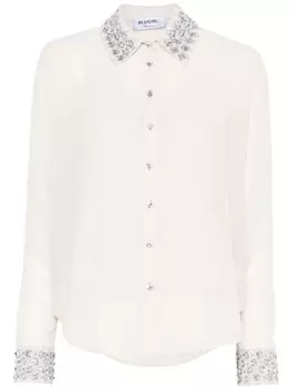 Blugirl рубашка с кристаллами, белый