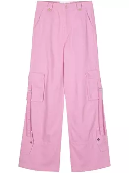 Blugirl широкие джинсы карго, розовый