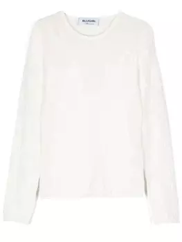 Blugirl свитер с логотипом, белый