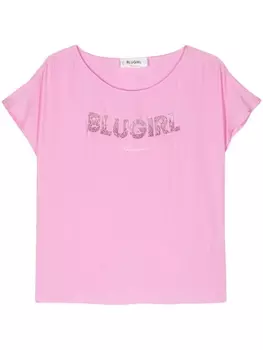Blugirl туника с кристаллами, розовый