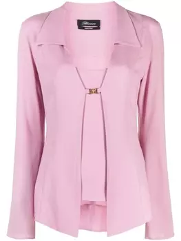 Blumarine блузка с завязками, розовый