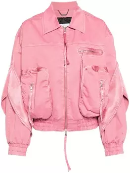 Blumarine босбер с атласными вставками, розовый