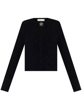 Blumarine брошь джемпер, черный