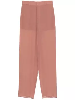 Blumarine брюки из ткани жоржет, розовый