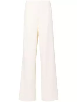 Blumarine брюки широкого кроя, нейтральный цвет