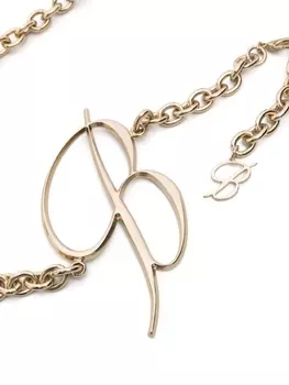 Blumarine цепочный ремень с логотипом, золотой