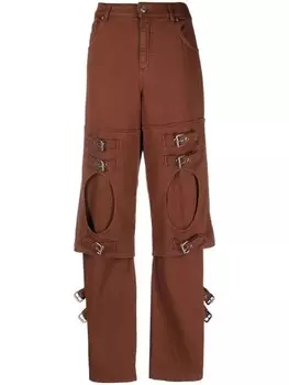 Blumarine джинсы бойфренды средней посадки, коричневый