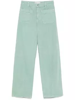 Blumarine джинсы из канваса, зеленый