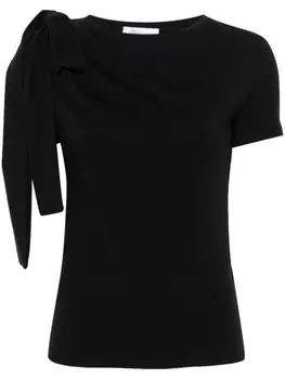 Blumarine футболка с бантом, черный
