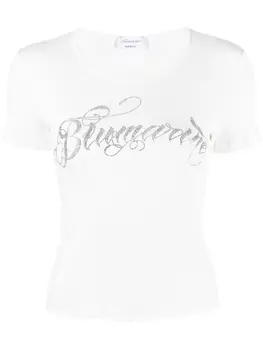 Blumarine футболка с логотипом, белый