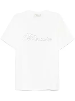 Blumarine футболка с логотипом, белый