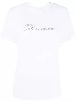 Blumarine футболка с логотипом, белый