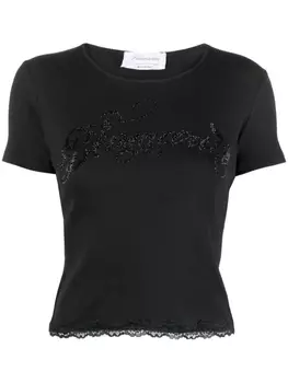 Blumarine футболка с логотипом, черный