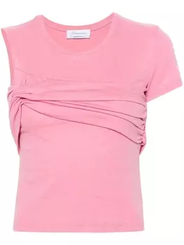 Blumarine футболка со вставками, розовый