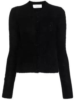 Blumarine кардиган из смесовой шерсти альпаки, черный