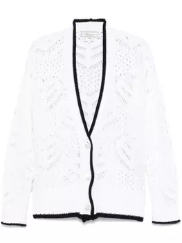 Blumarine кардиган рыхлой вязки, белый