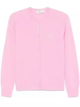 Blumarine кардиган с логотипом, розовый