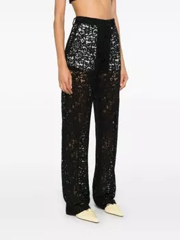 Blumarine кружевные брюки, черный