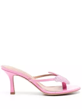 Blumarine мюли с аппликацией, розовый