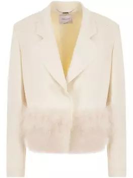 Blumarine однобортный блейзер, нейтральный цвет