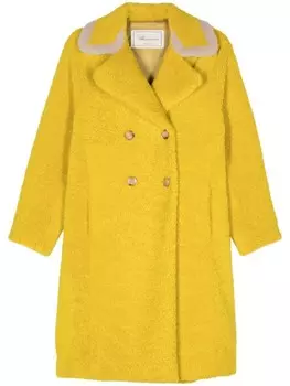 Blumarine пальто из овчины, желтый
