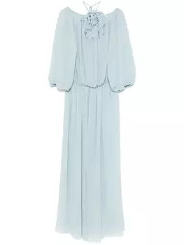 Blumarine платье макси, синий