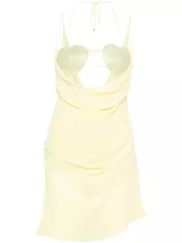 Blumarine платье мини с вшитым бюстгальтером, желтый