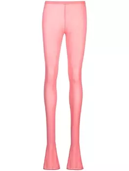 Blumarine полупрозрачные легинсы, розовый