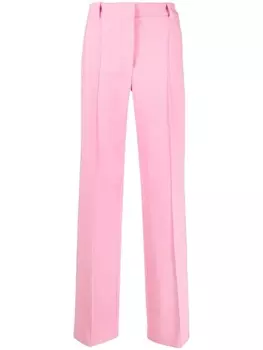 Blumarine прямые брюки с завышенной талией, розовый