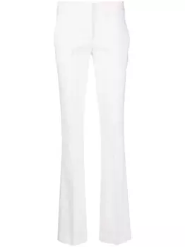 Blumarine расклешенные брюки из смесовой шерсти, белый