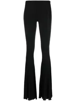 Blumarine расклешенные брюки средней посадки, черный