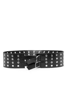 Blumarine ремень с люверсами, черный