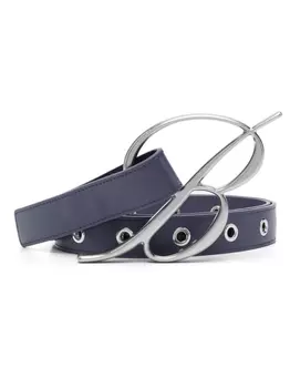 Blumarine ремень с пряжкой-логотипом, фиолетовый