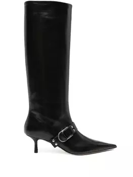 Blumarine сапоги с пряжками, черный