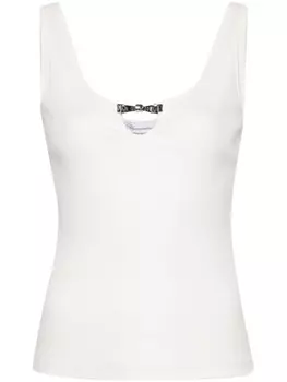 Blumarine топ с бантом, белый