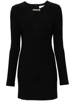 Blumarine трикотажное мини-платье с вырезами, черный