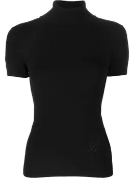 Blumarine трикотажный топ со шнуровкой, черный