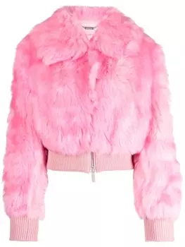 Blumarine укороченная шуба, розовый