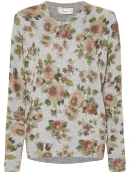 Blumarine жаккардовый джемпер, серый