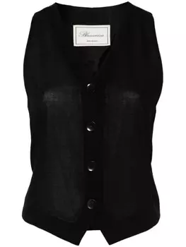 Blumarine жилет из вирджинской шерсти, черный