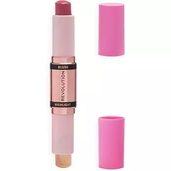 Blush & Highlight Stick Румяна и хайлайтер для лица Mauve Glow 4.3G, Makeup Revolution